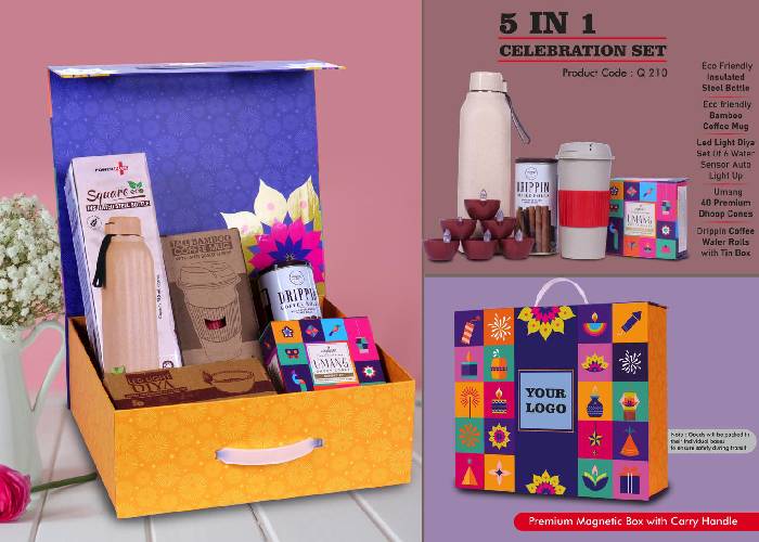 Q210 – Celebration Set of 5: Square Eco Insulated Bottle