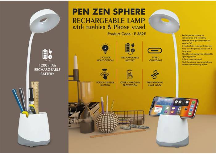E382e – PenZen Sphere: Rechargeable lamp