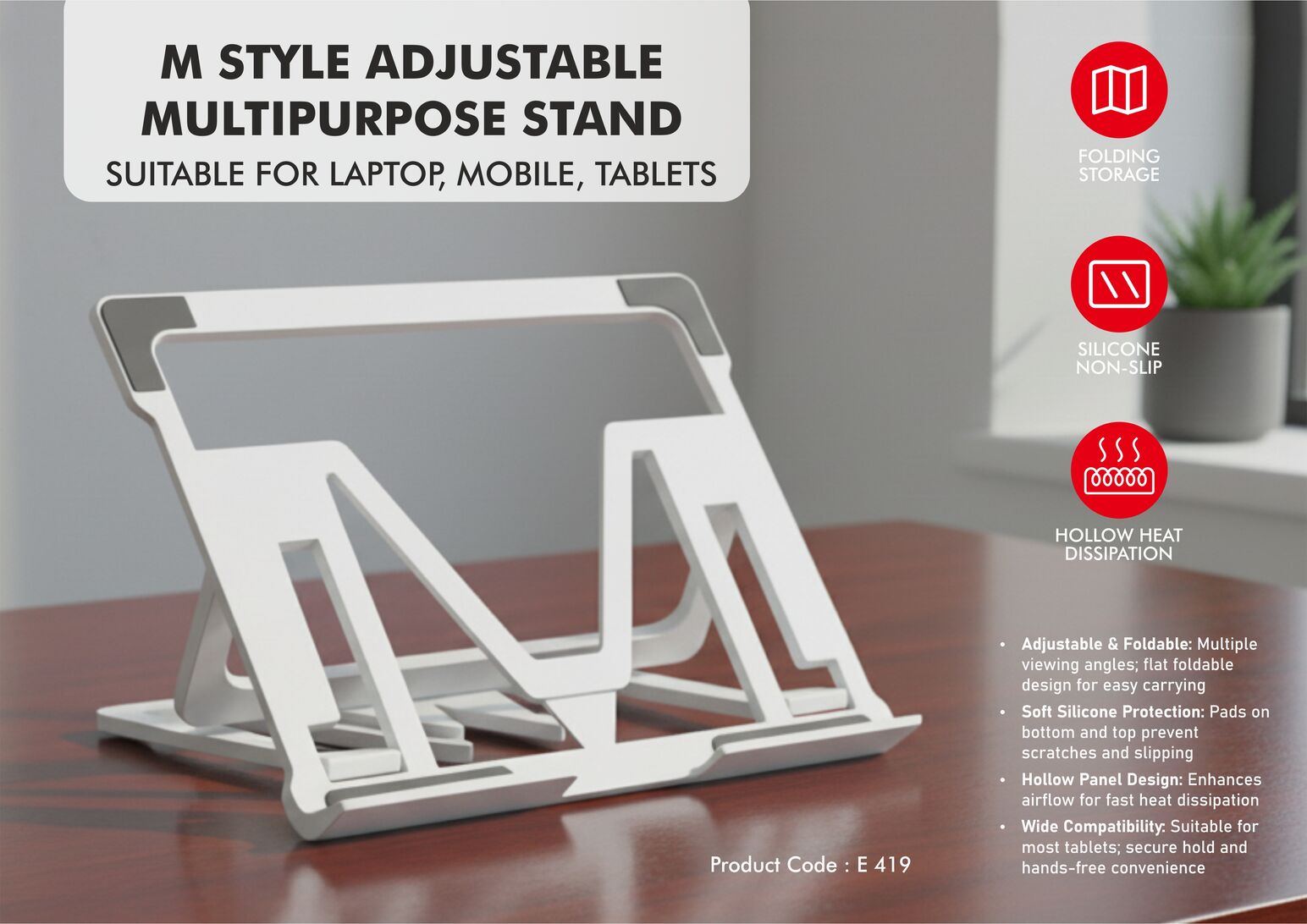 E419 – M Style Multipurpose stand