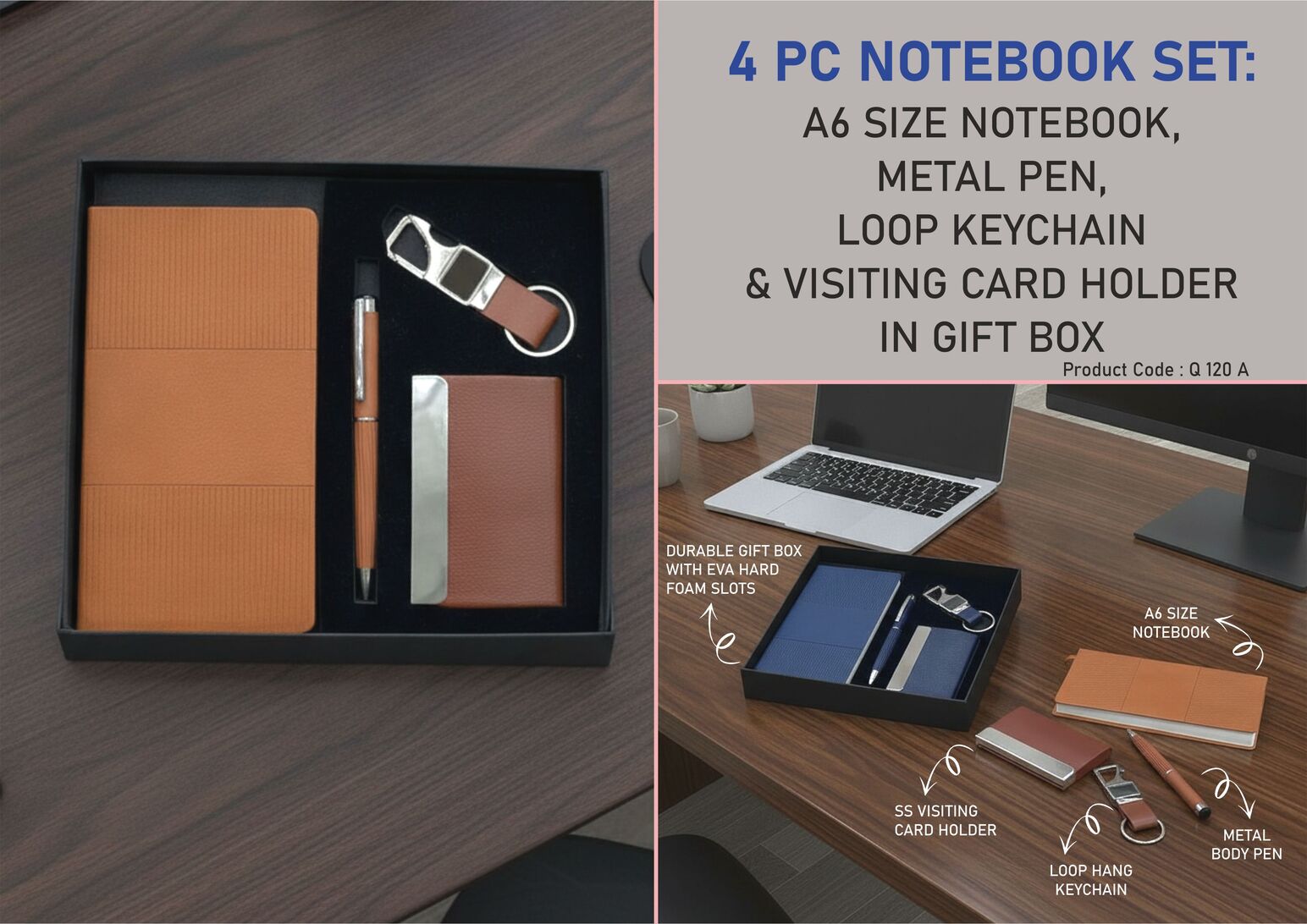 Q120a – 4 pc Notebook Set