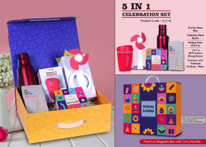 Q214 – Celebration Set of 5: Bolt SS Bottle 750Ml