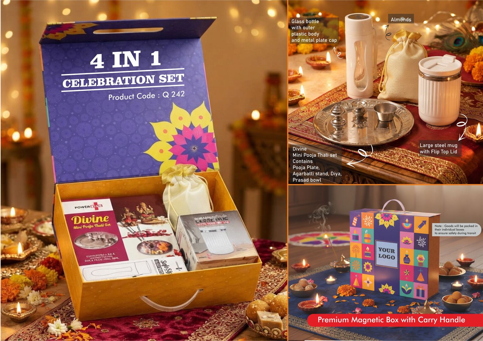 Q242 – Divine Mini Pooja Thali Set
