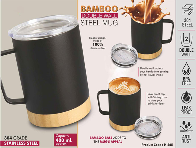 400ml/550ml Coffee Mug Double Layer Leak Proof Flask Thermos Hot Water  Stainless Steel Coffee Cup